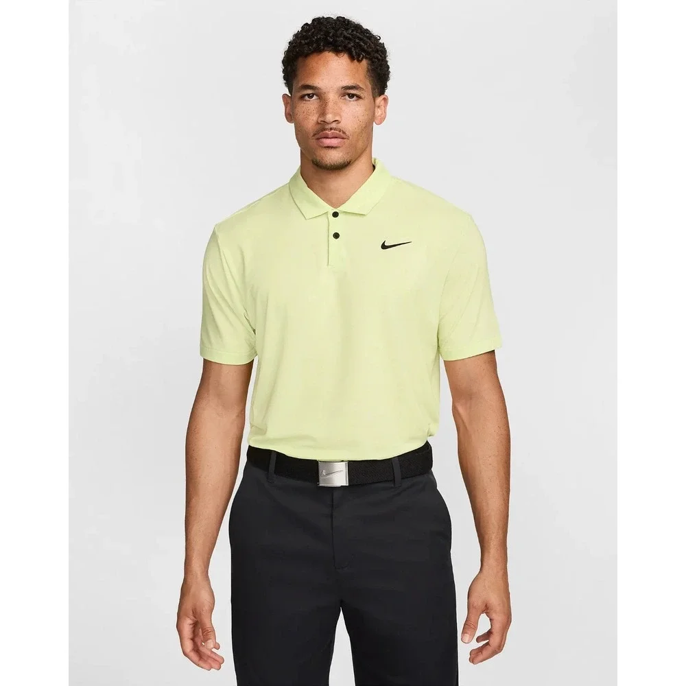 Nike Dri-FIT Tour Men's Golf Polo Shirt Yellow Lemon Twist L DV3123-736